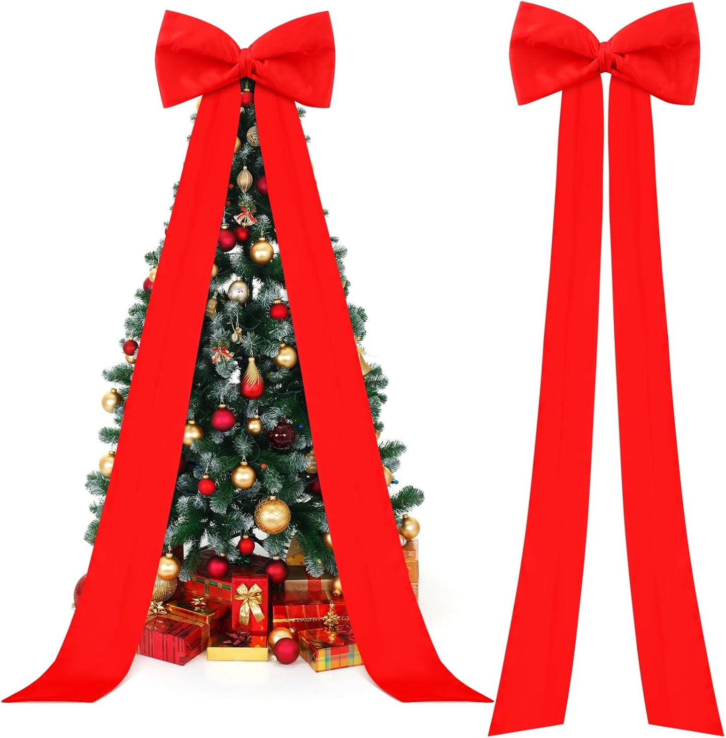 Extra Large Christmas Tree Topper Bow for Stunning Holiday Decor