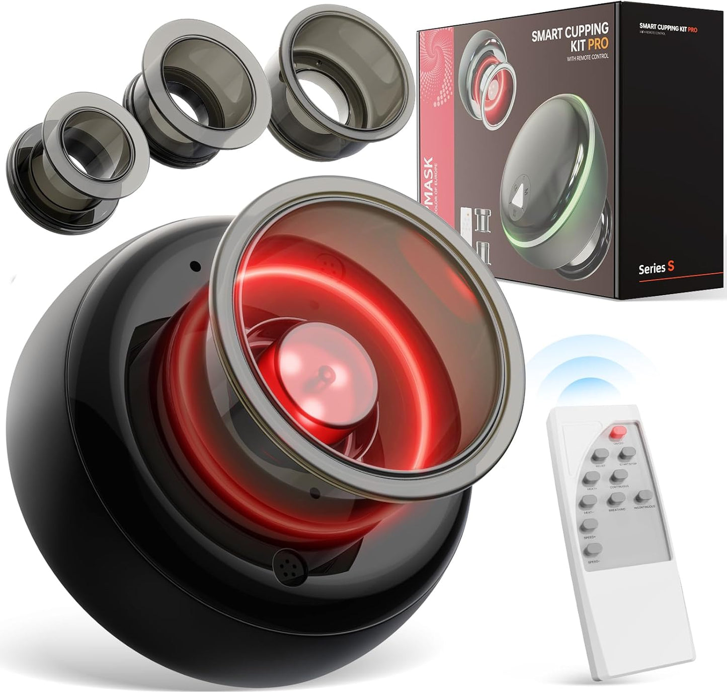 Electric Cupping Kit for Massage Therapy with Remote Control