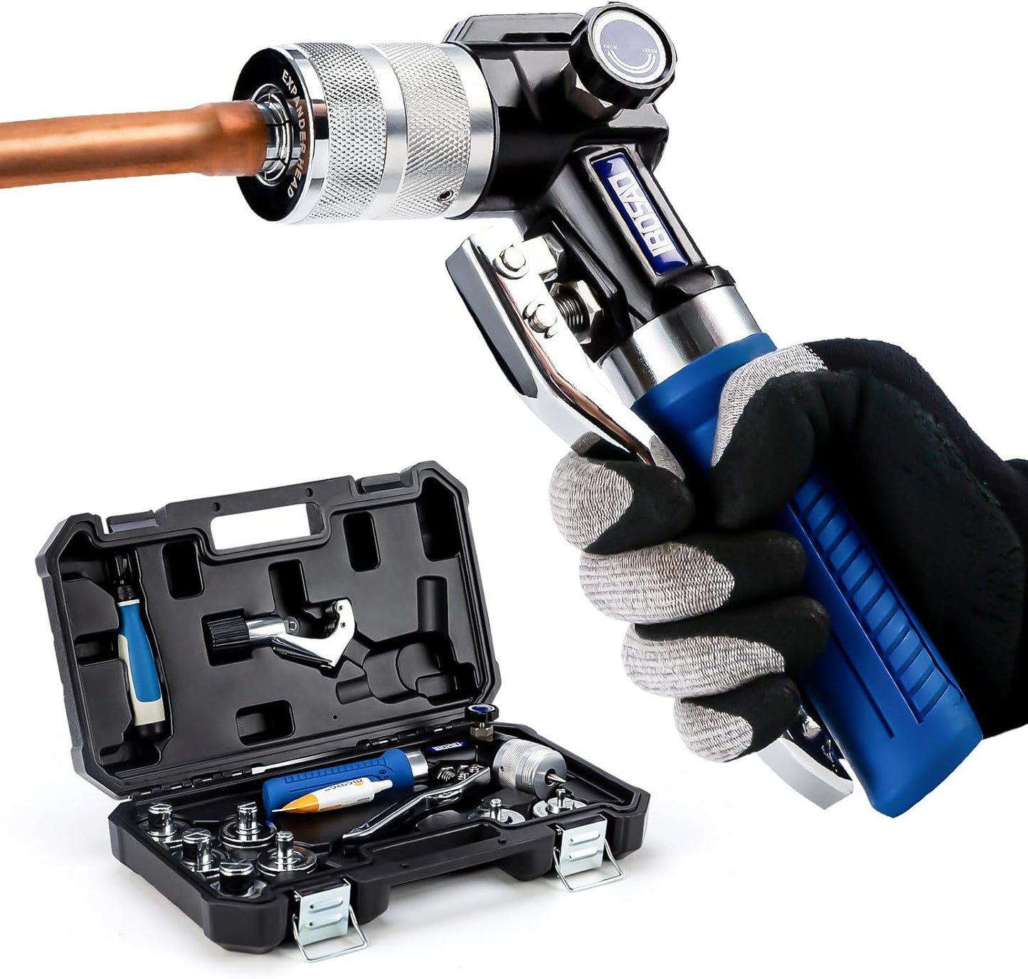 IBOSAD HVAC Hydraulic SWAGING Tool Kit for Copper Tubing