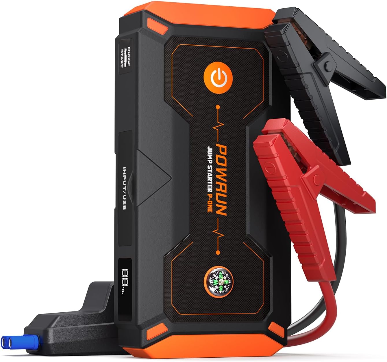 2000A Portable Jump Starter - Power up 8.0L Gas & 6.5L Diesel Engines