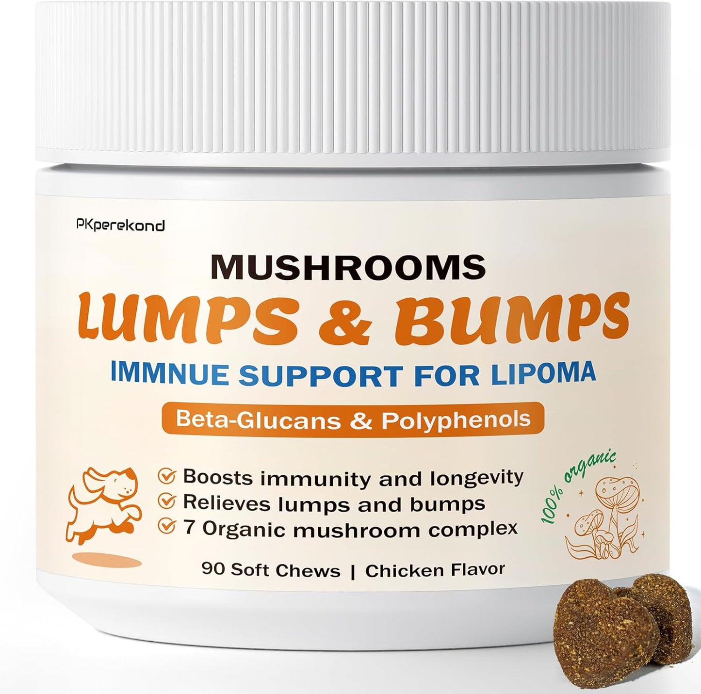 Turkey Tail Mushroom Chews for Dogs: Natural Lipoma Treatment