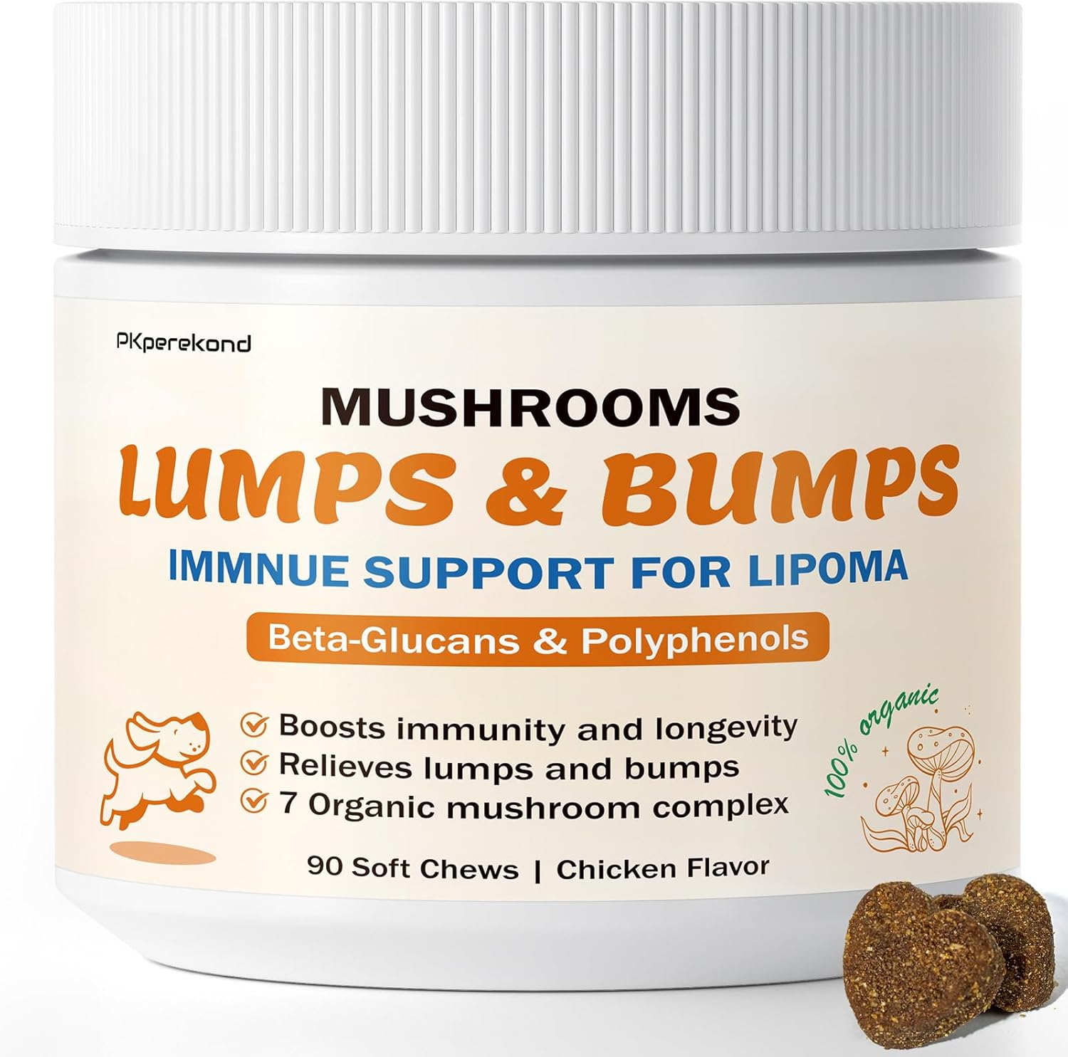 Turkey Tail Mushroom Chews for Dogs: Natural Lipoma Treatment