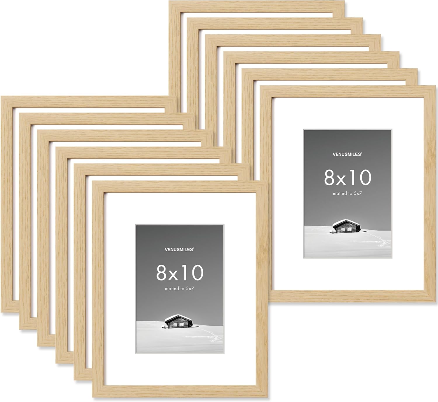 8x10 Picture Frame Set - Versatile Display for Home or Office