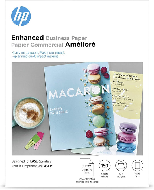 HP Enhanced Business Paper for Laser Printers, 8.5x11 in, 150 Sheets