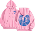 Pink Palm Tree Hoodies: Stylish Mommy & Me Set!