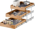 3 Tier Pull Out Cabinet Drawer 20 in W x 21 in D - Space-Saving