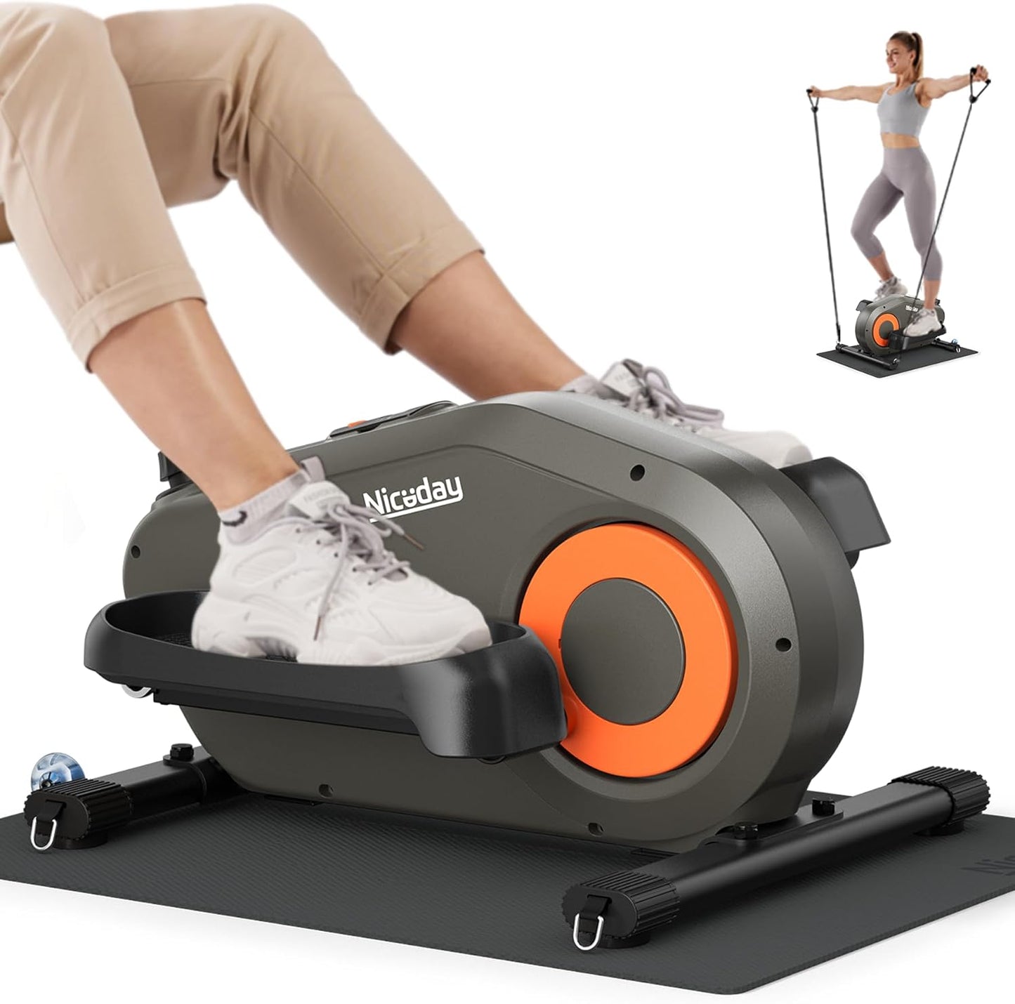 Niceday Quiet Foot Exerciser: Portable & Powerful