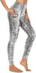 High Waisted Exercise Yoga Pants with Pockets - Comfortable Tummy