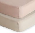 Extra Soft Muslin Fitted Crib Sheet 2-Pack - Cozy, Breathable Fit
