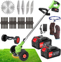 Weed Wacker Cordless Electric Weed Trimmer 21v - Lightweight 3-in-1