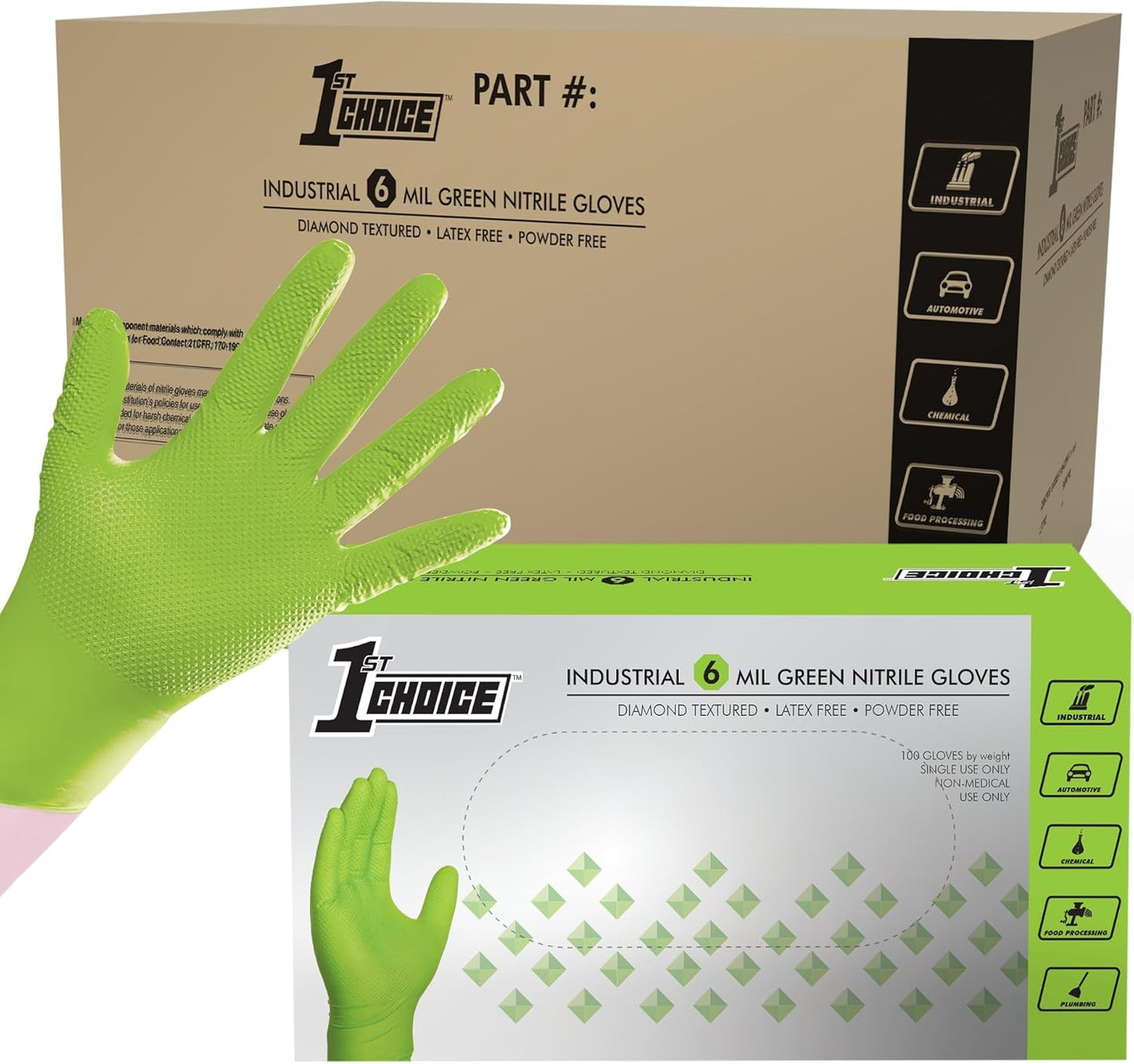 1st Choice Nitrile Gloves: Durable Latex-Free Mechanic Gloves