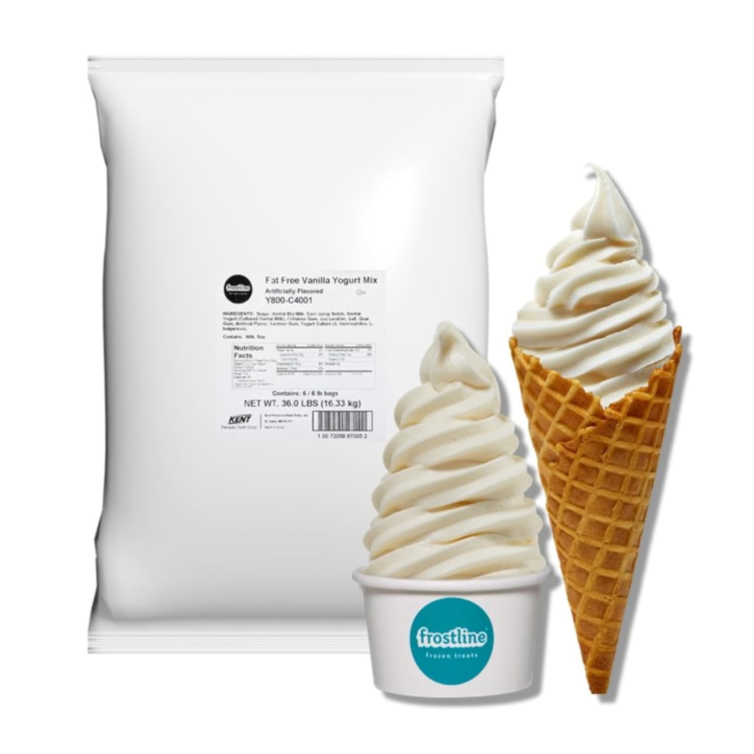 Frostline Vanilla Frozen Yogurt Mix - Dairy-Free Delight