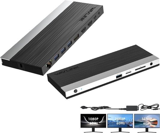 WAVLINK 4K Docking Station: Triple Display, 100W Power