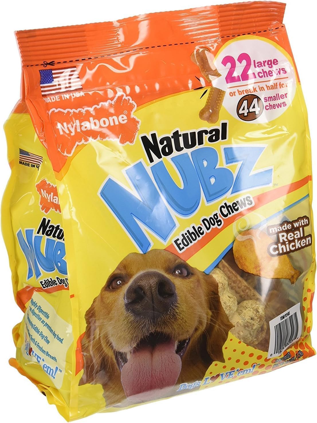 Nylabone Natural Nubz Edible Dog Chews Value Pack for Dogs