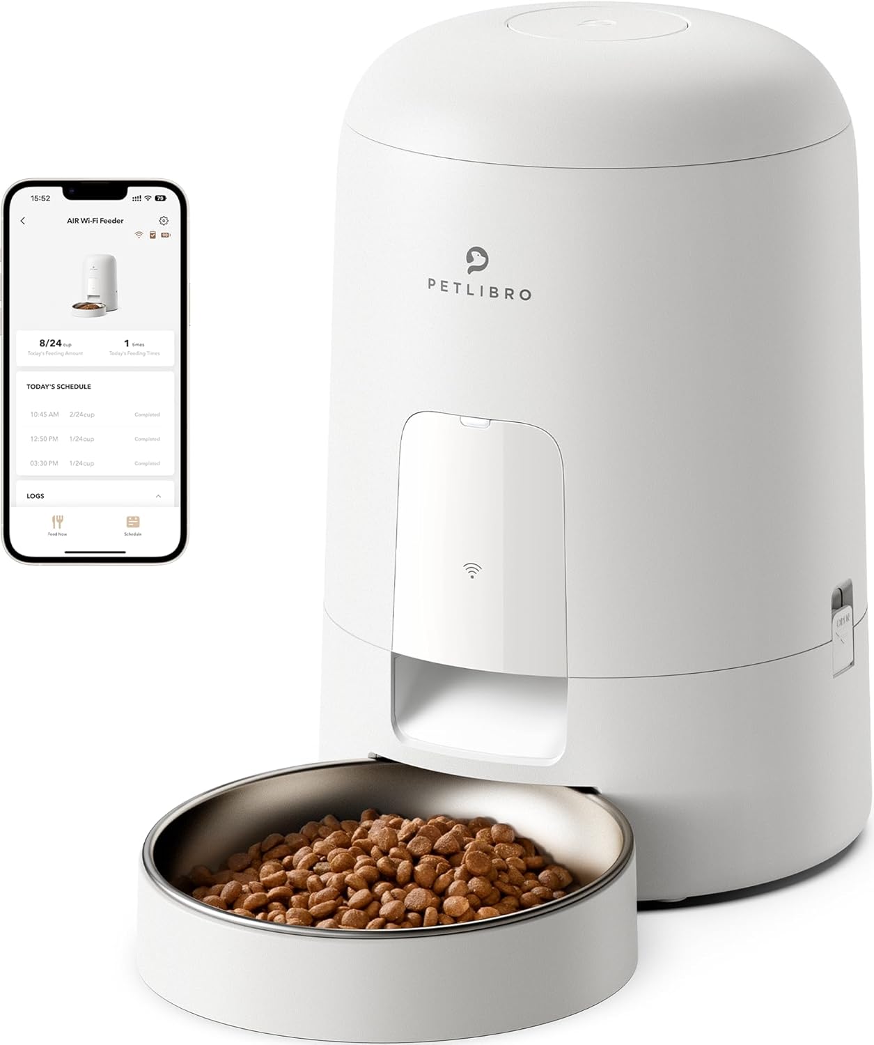PETLIBRO Automatic Cat Feeder with WiFi and Rechargeable Battery