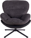 FRITHJILL Ergonomic Swivel Chair - 360 Rotation, Chenille Fabric, Modern Design