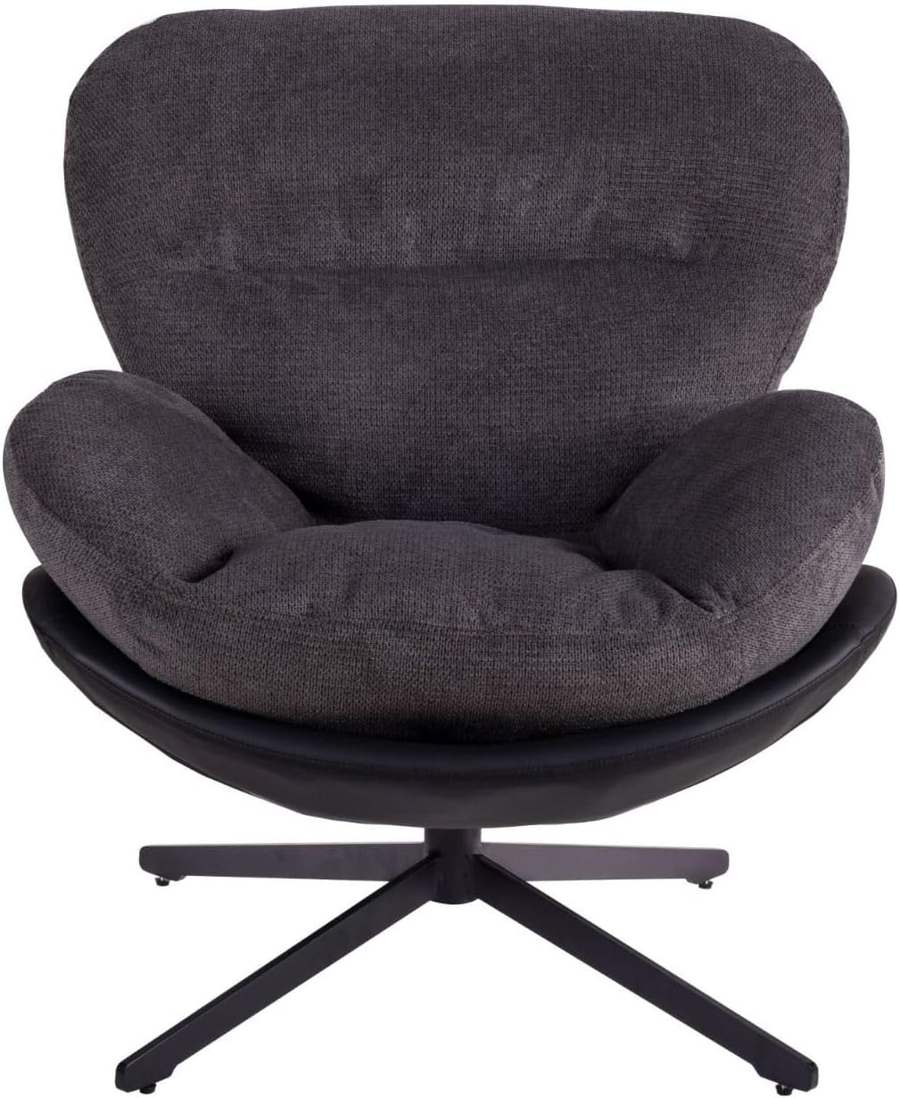 FRITHJILL Ergonomic Swivel Chair - 360 Rotation, Chenille Fabric, Modern Design