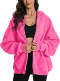 Womens Mens Double Zip Up Hoodie Oversized Acid Wash - Heavyweight