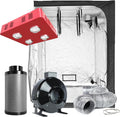 TopoLite Hydroponic Grow Kit w/ 800W LED Light - Maximize Growth Potential!