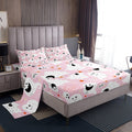 Feelyou Halloween Ghost Pink Full Sheet Set - Cute Kids Bedding