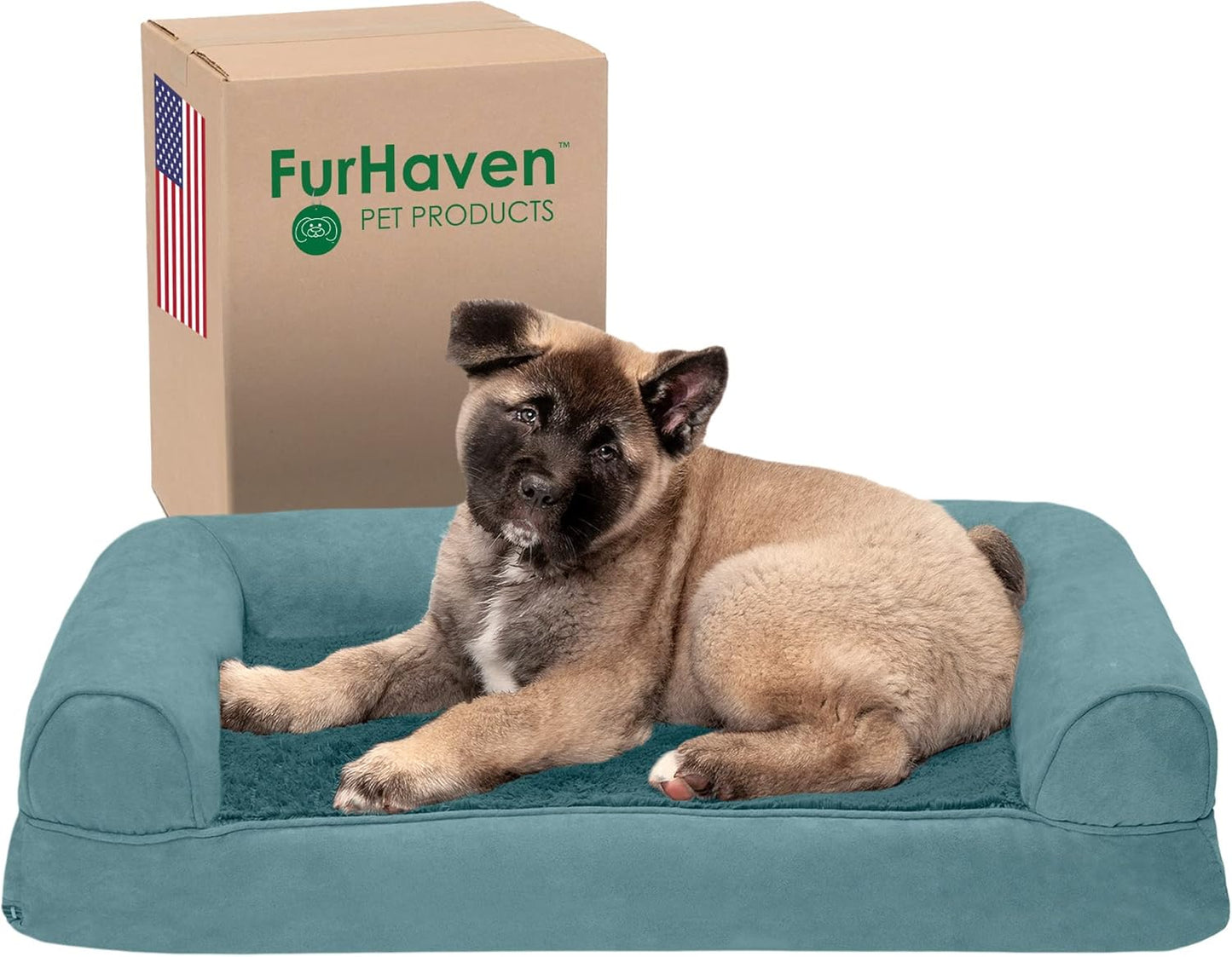 Furhaven Memory Foam Dog Bed for Medium and Small Dogs