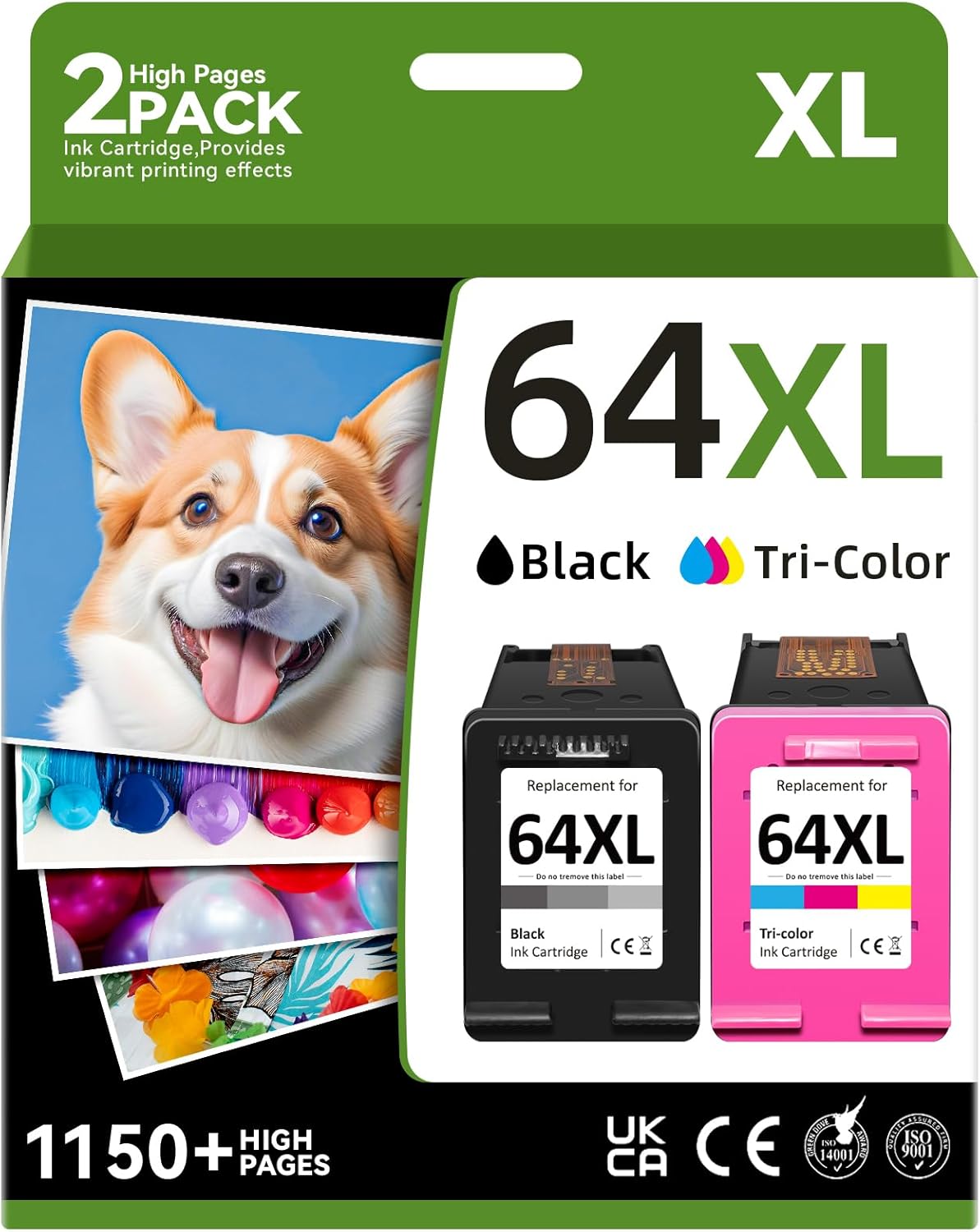 64XL Ink Cartridge Combo Pack for HP 64 Printers - High Yield