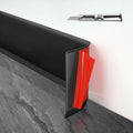 Baseboard Trim 4 in x 40 ft Peel and Stick Flexible Vinyl Baseboard