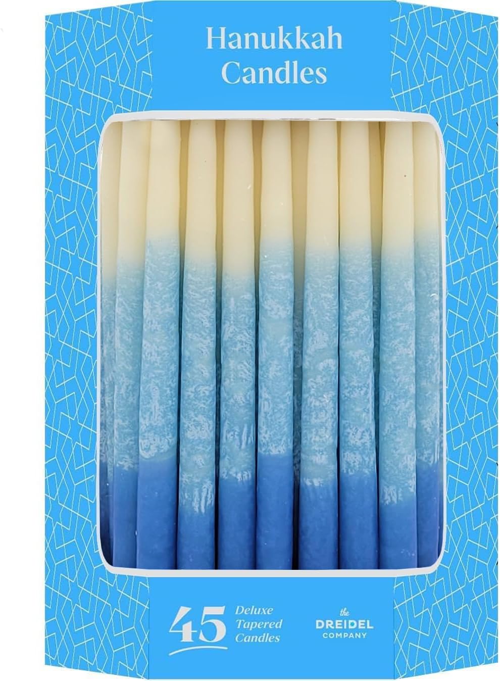Dripless Deluxe Tapered Pastel Menorah Candles by Dreidel