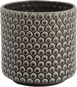 Bloomingville Round Brown Polka Dot Stoneware Flower Pot Review