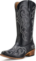 Women's Mid Calf Cowboy Boots Pointy Toe Western Boot - Comfortable