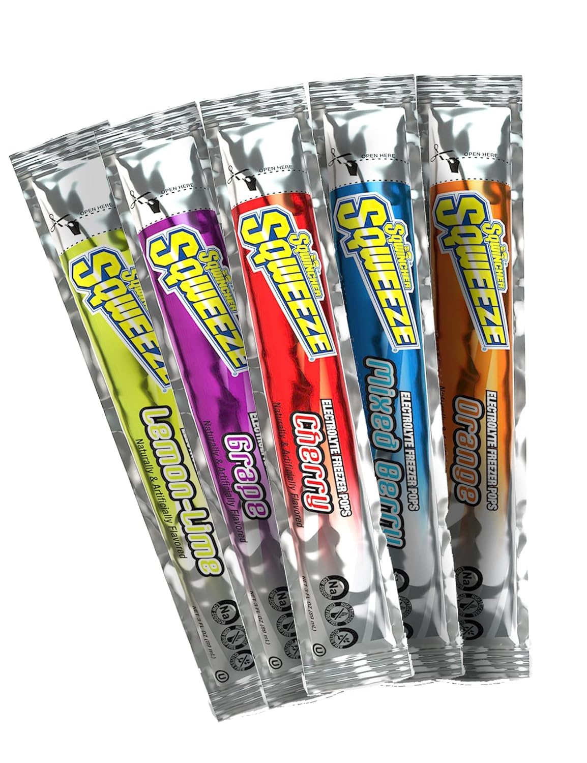 Sqwincher Electrolyte Freezer Pops Variety Pack for Hydration