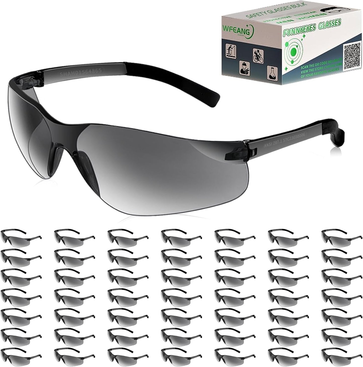Safety Glasses ANSI Z87.1 Certified Durable Protective Eyewear