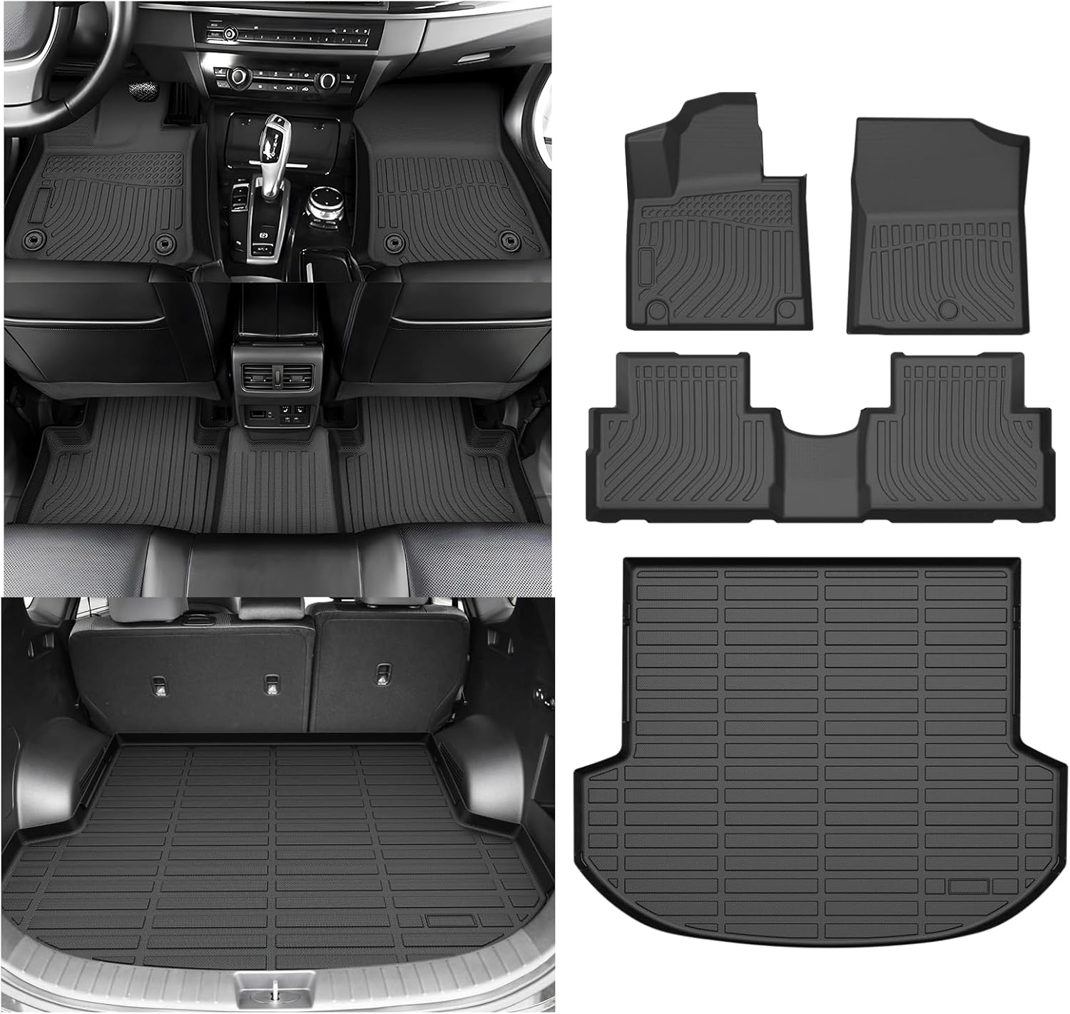 Custom Fit All Weather Floor Mats for Santa fe 2021 2023