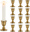 Vintage Candlestick Candle Holders Brass Taper Set of 12 - Timeless