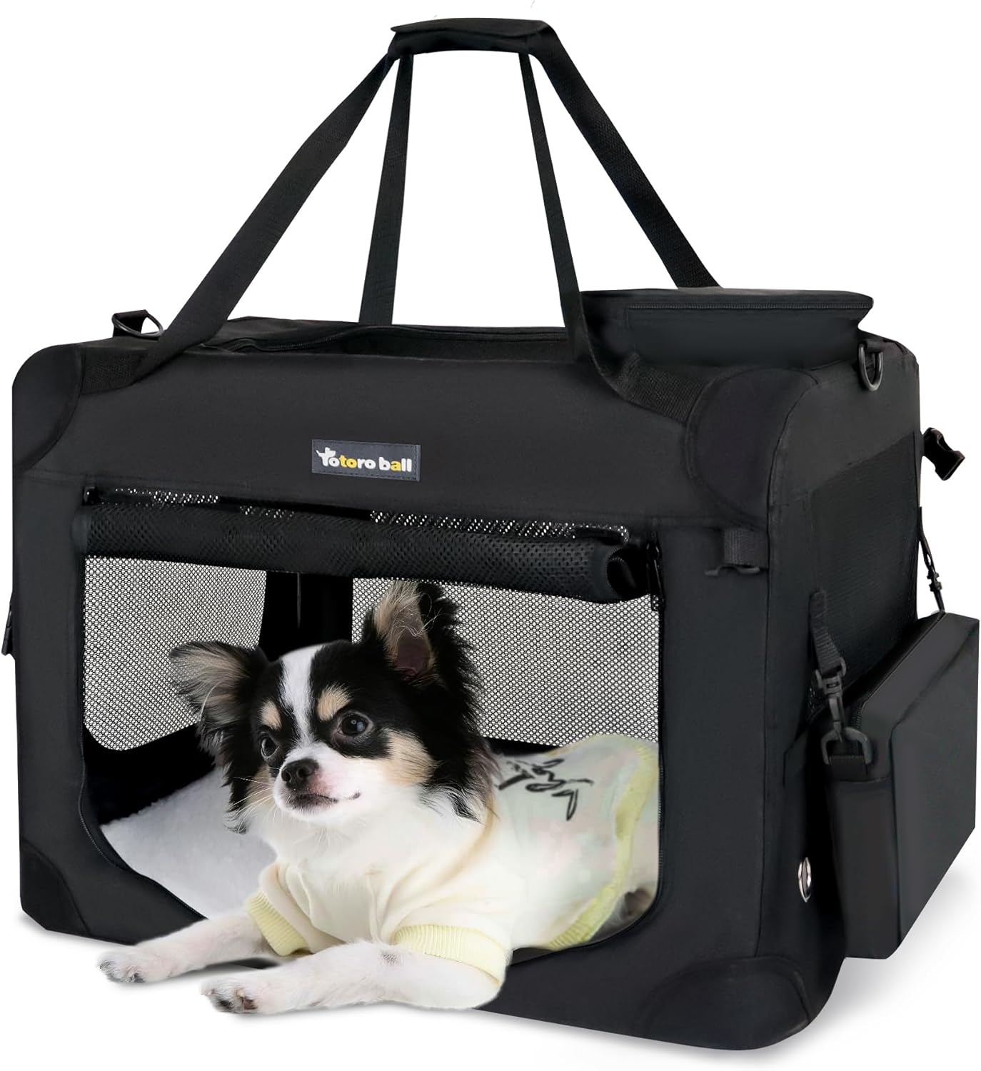 Large Cat Carrier for Travel - Collapsible Soft Pet Crate