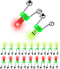 OHOH LED Night Fishing Rod Bite Bait Alarm Light - Twin Bells Alert