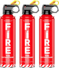 Fire Extinguishers Water-based 3 Pack - Compact Multi-Purpose Safety