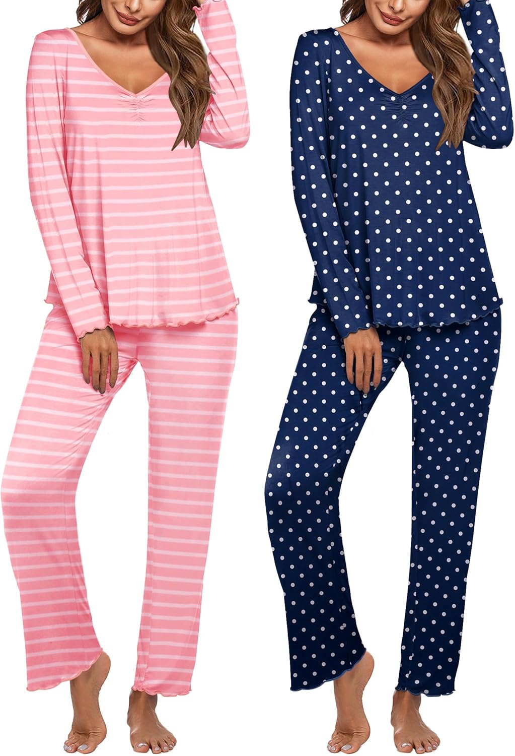 Ekouaer Womens 2 Pack Pajama Set for Ultimate Comfort and Style
