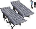 Folding Camping Cot for Adults - Portable 2pack with Mattress