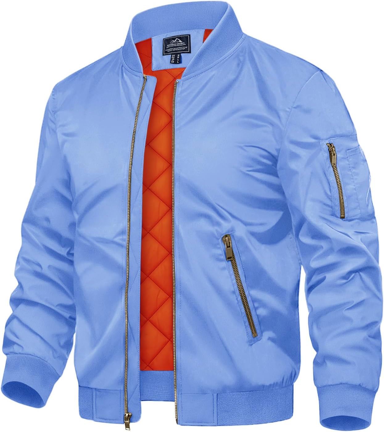 TACVASEN Men's Bomber Jacket - Stylish Fall Winter Windbreaker