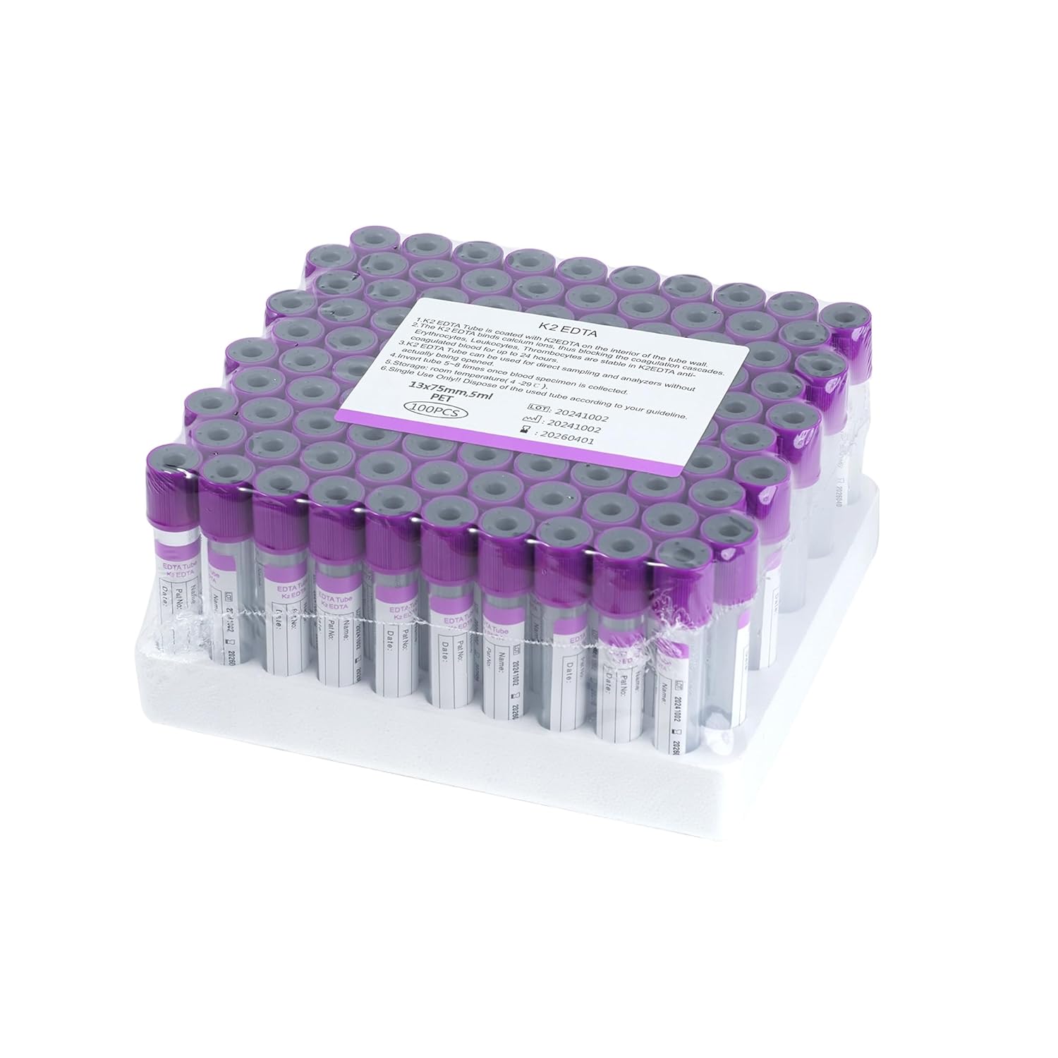 Vacutainer Blood Collection Tubes 5ml for Veterinary Labs
