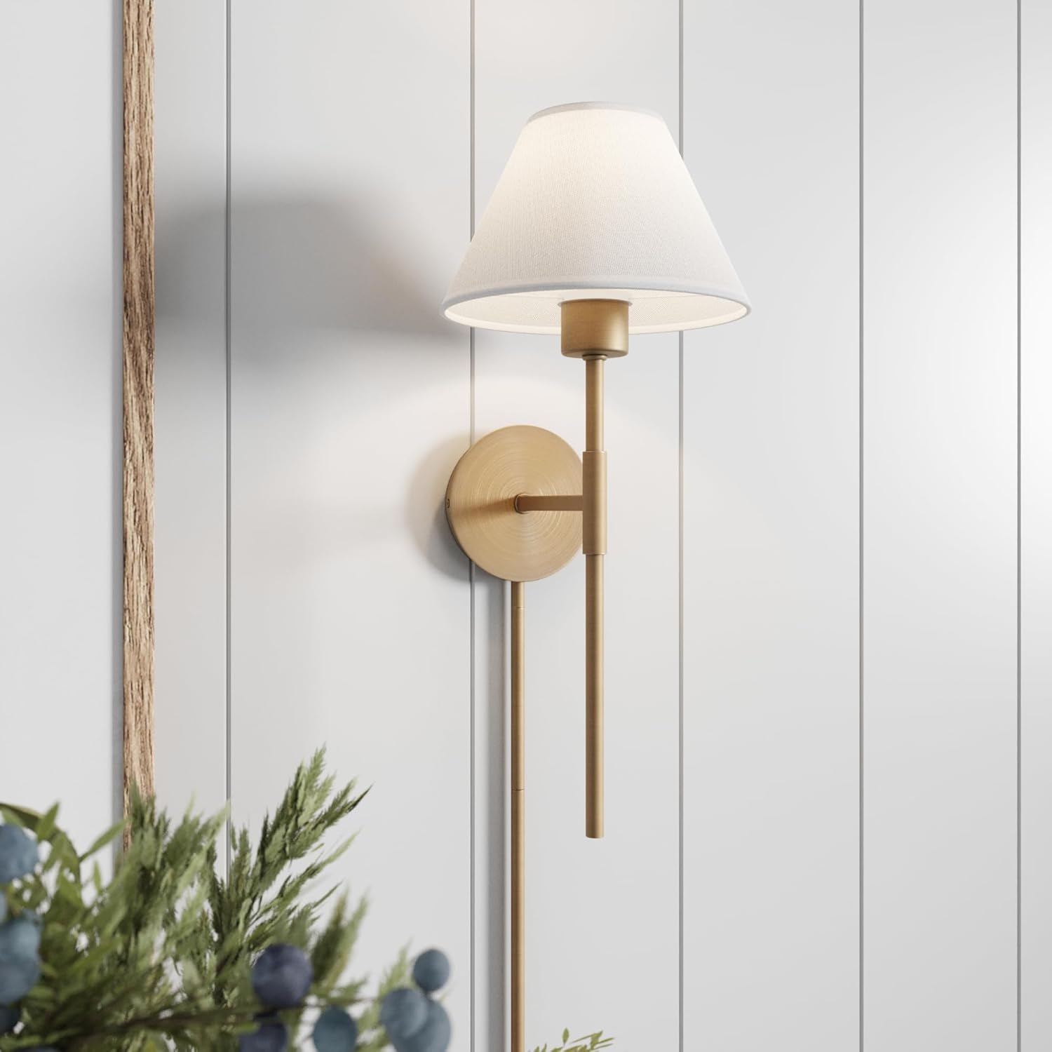 Nathan James Millie Wall Sconce: Stylish Bedside Lamp for Reading