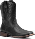 Lumeheel Cowboy Boots for Men - Square Toe Western Ankle Boots