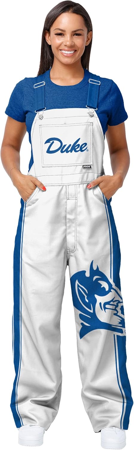NCAA Womens College Team Logo Bib Overalls for Game Day Style
