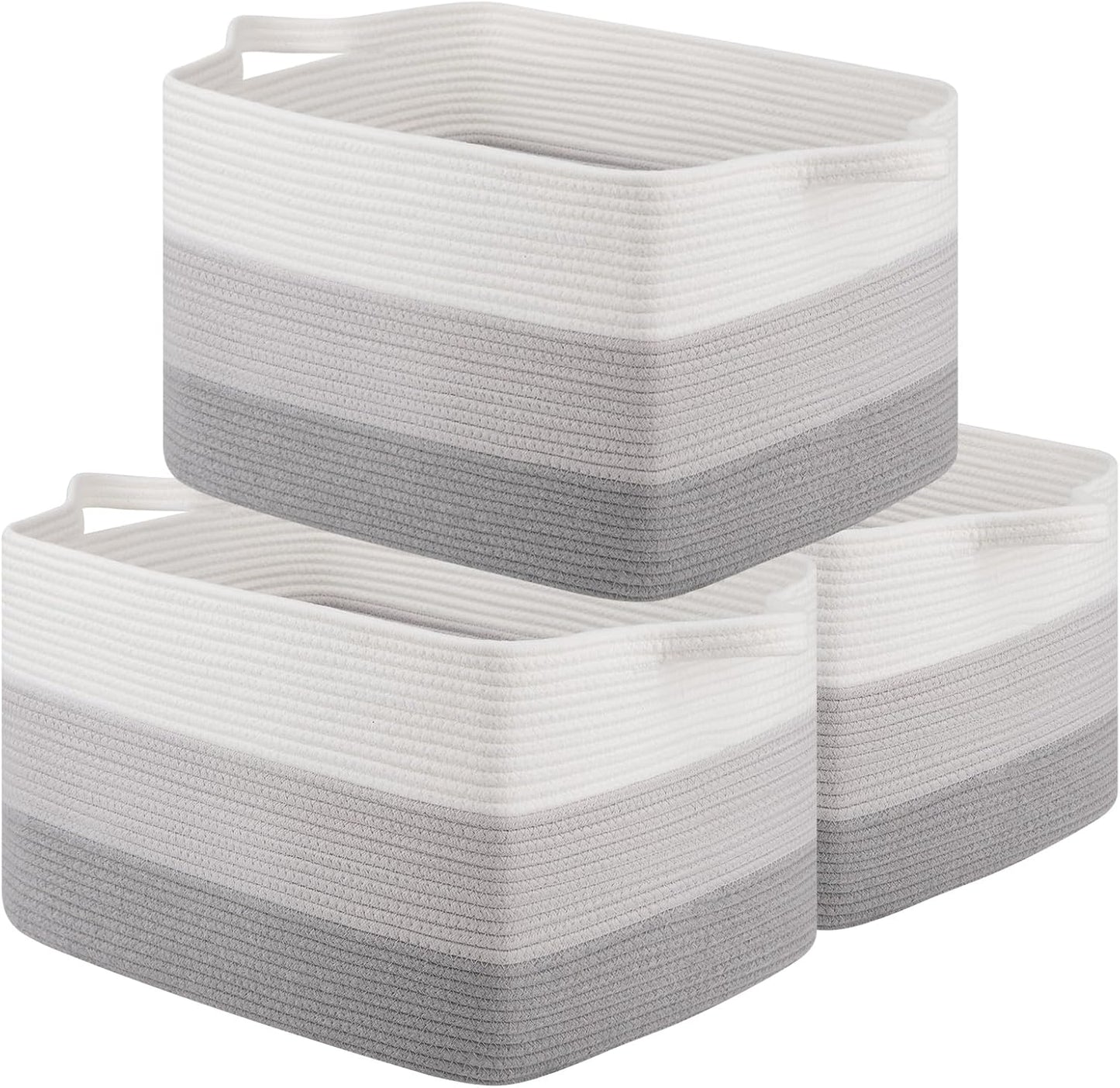 Rectangle Woven Storage Basket for Organizing Toys and More