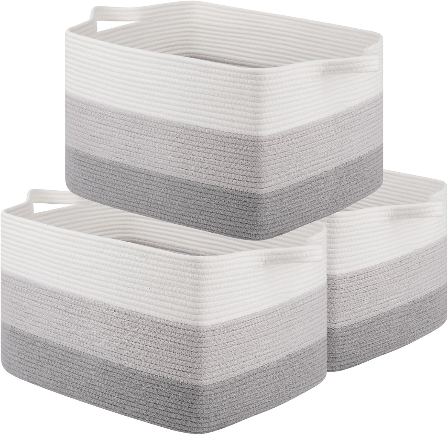 Rectangle Woven Storage Basket for Organizing Toys and More