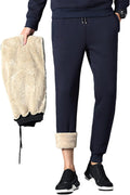 Lentta Men's Fleece Lined Sweatpants - Warm Sherpa Jogger