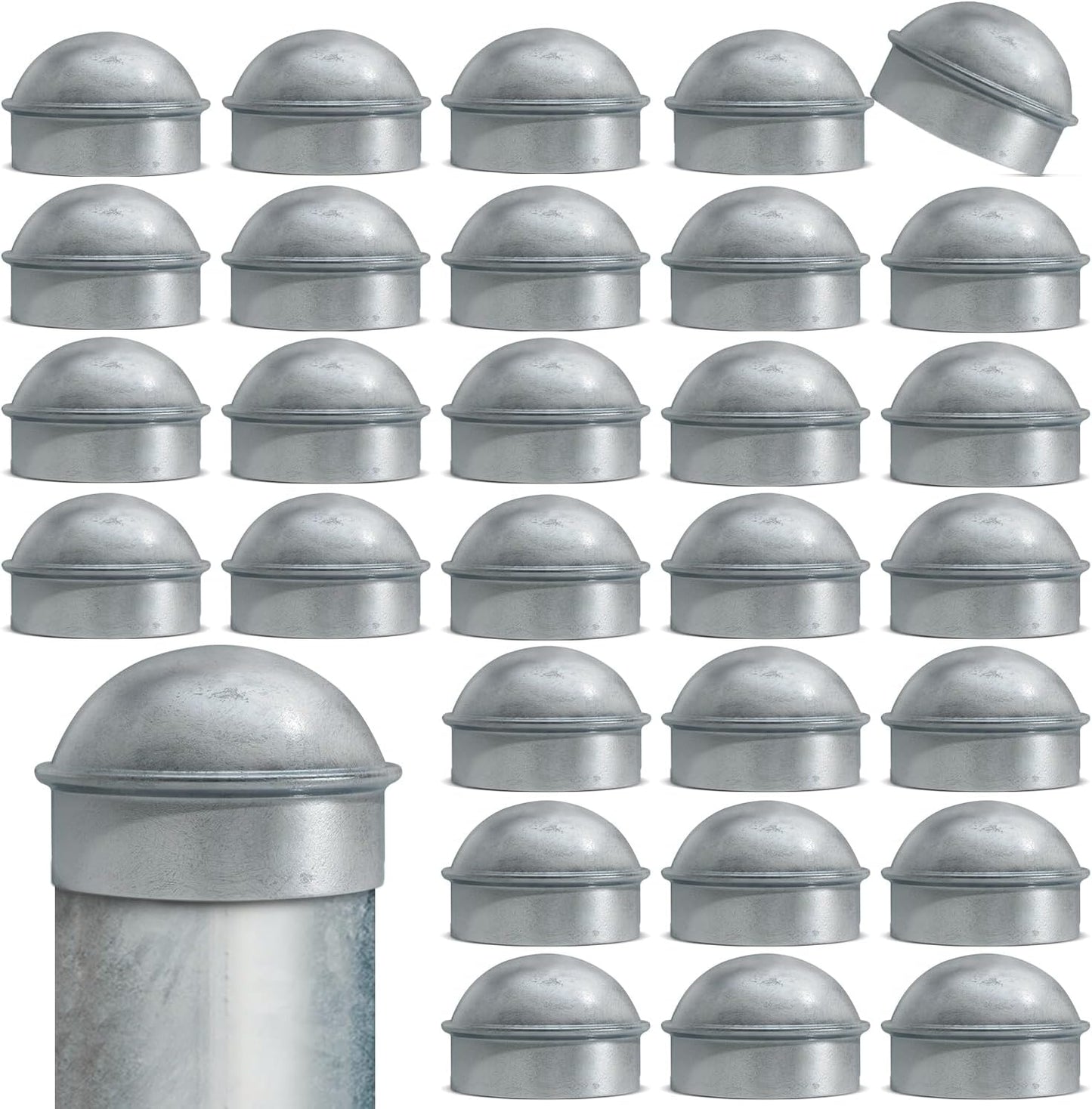 VIVIDA 2-3/8 in Chain Link Post Caps for Durable Fence Protection