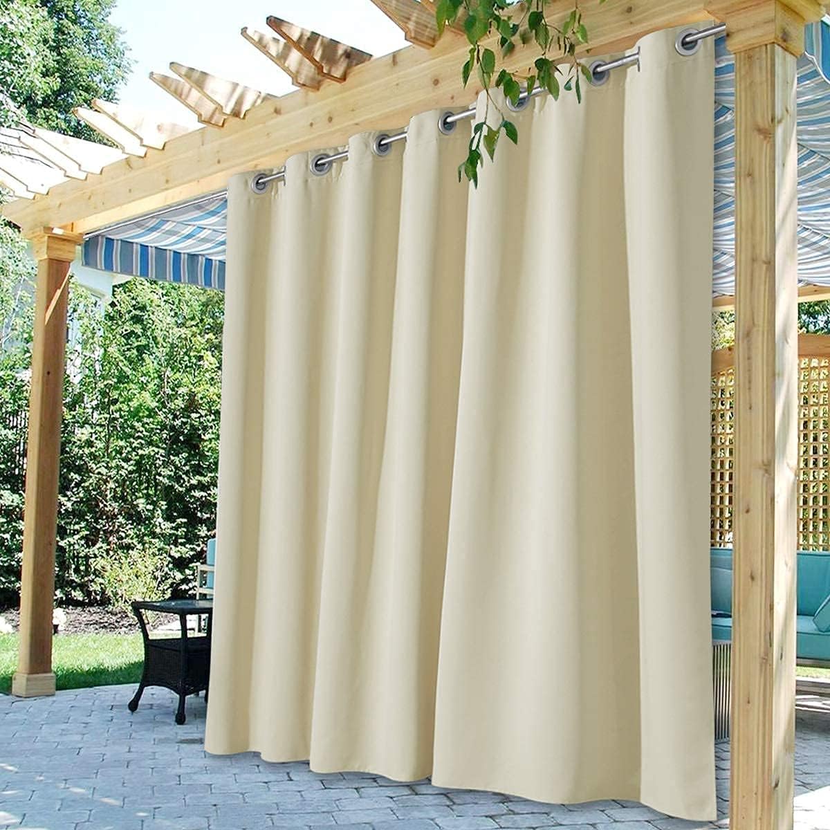 StangH Outdoor Curtains for Patio - Waterproof Heavy Duty Drapes