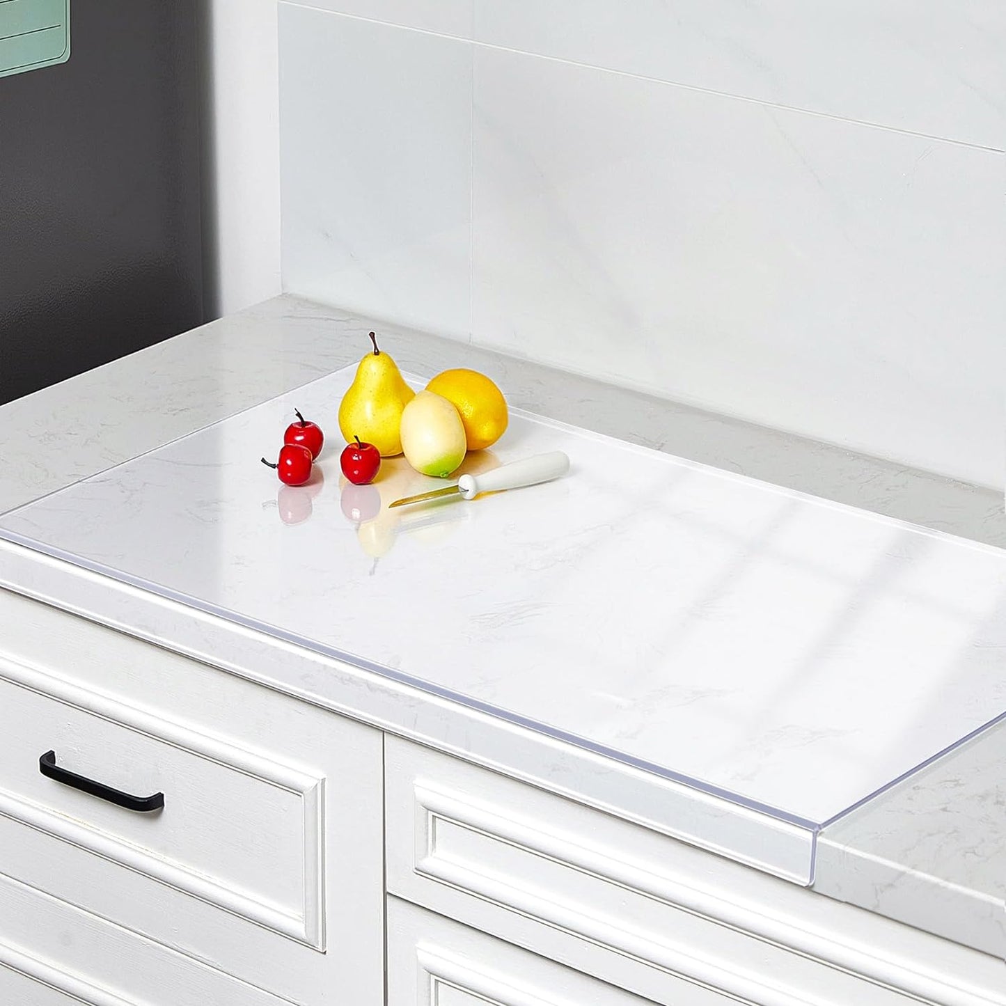 Wesiti Large Acrylic Cutting Board Non Slip 36 x 24 Inch Clear